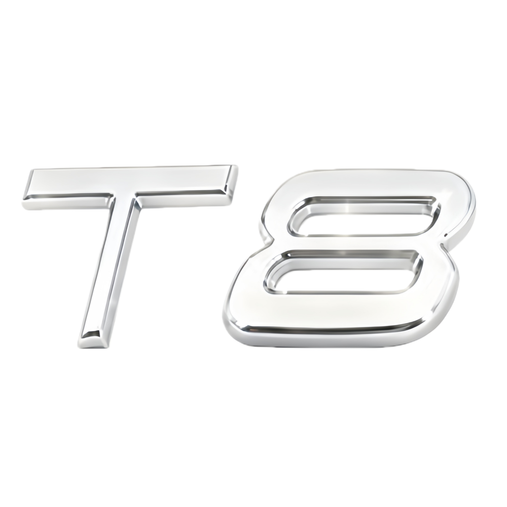 [Copy]2011-2022 S90 Chrome T8 Tailgate Letter Gloss Silver Volvo 32328061