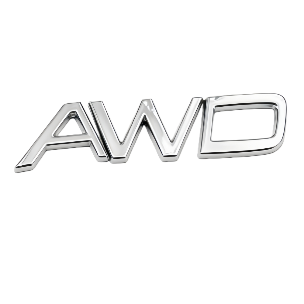 2011-2022 S90 Chrome AWD Tailgate Letter Gloss Silver Volvo 9157130