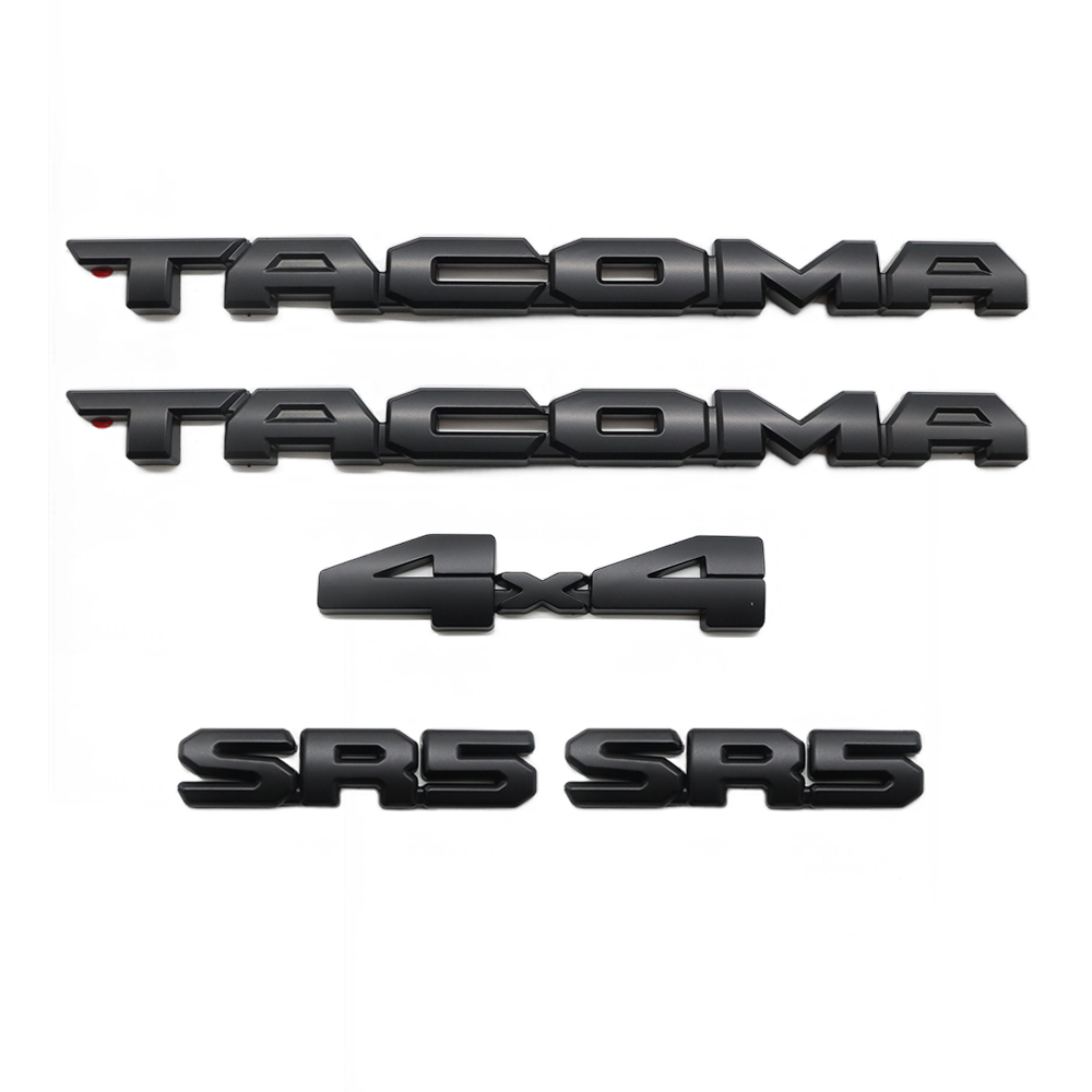 5PCS 2024-2025 Tacoma SR5 4x4 Emblem Overlay Door Side Nameplate Toyota