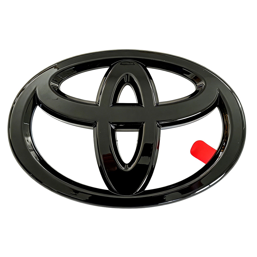 1pc 2022 -2025 Tundra Plastic Front Grille Emblem Overlay Glossy Black Toyota PT948-34222-02
