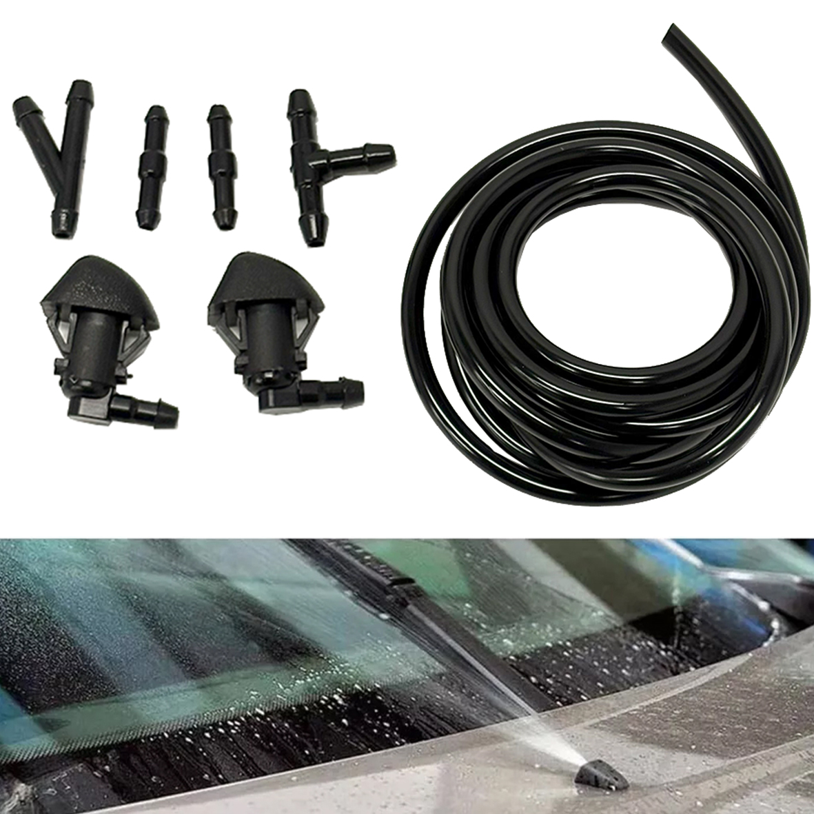 76810-SZA-A01ZA For 2009-2015 Honda Pilot EX EX-L LX SE Touring Car Windshield Washer Nozzle Kit 