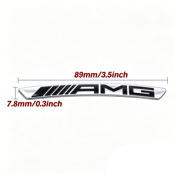 4PCS Fo AMG Sport Aluminum Wheels Rim Sticker Badge Decorate Decal Silver Black Mercedes-Benz