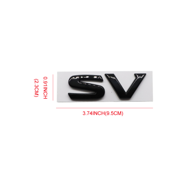 2019-2025 ALTIMA SV Tailgate Badge ABS Gloss Black Nissan Self-Adhesive Decal Nameplate