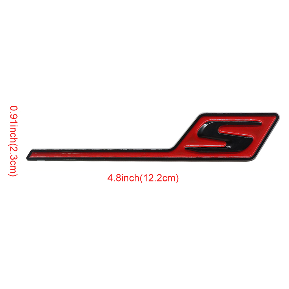 2015-2026 C63S E63 C43 GT AMG ABS S Rear Tailgate Badge Red Black Mercedes Benz Trunk Lid Decal Nameplate