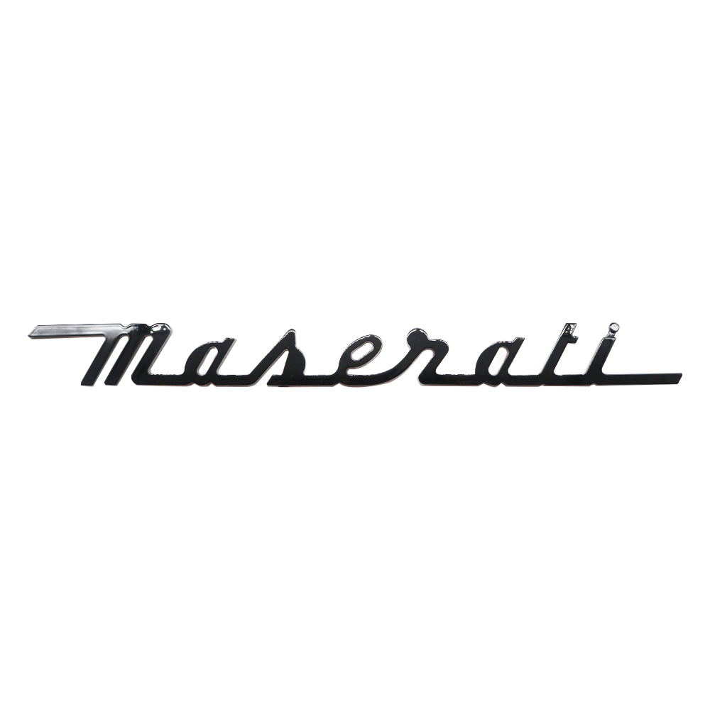 2015-2015 Maserati ABS Letter Logo Gloss Black Tailgate Sticker 673001404