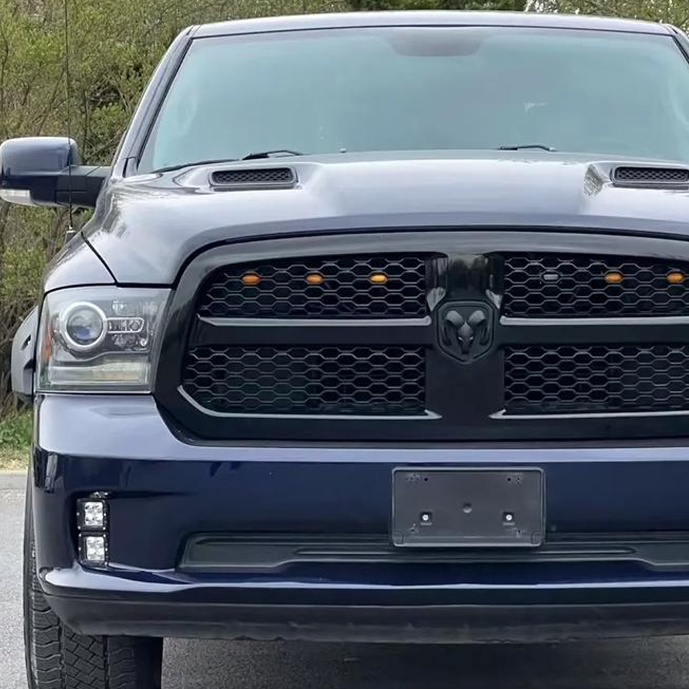 For 2013-2018 RAM 1500 2500 3500 ABS Front Grille Ram Head Grill Emblem Gloss Black Dodge 68218120AA