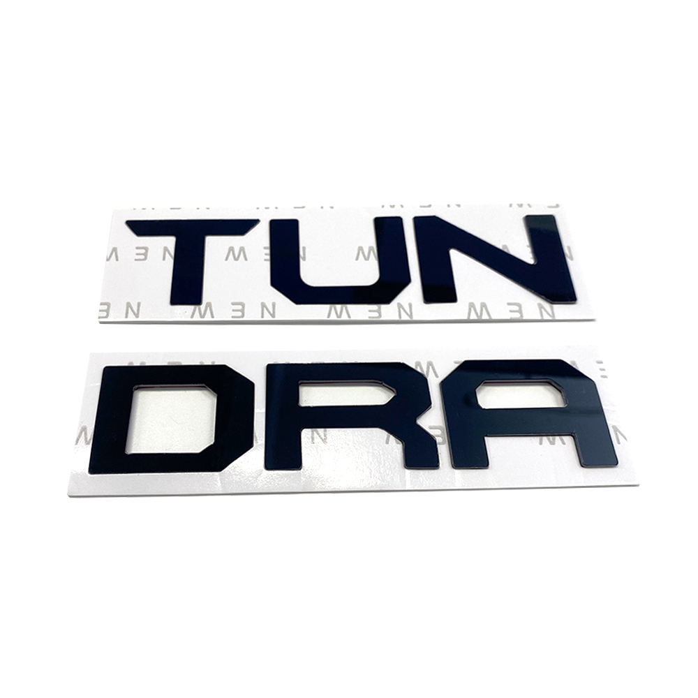 1Pc 2022-2026 Tundra Acylic Front Grille Letters Black Toyota