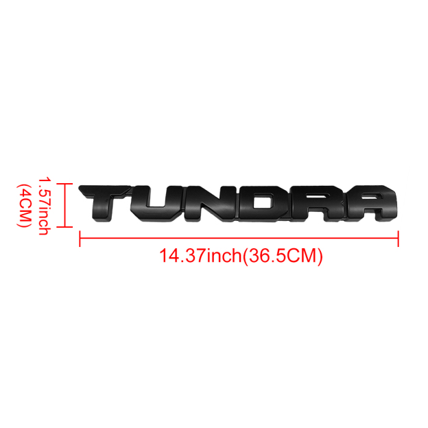 5PCS 2022-2025 Tundra 4X4 SR5 Plastic Door Side Rear Trunk Overlay Emblem Matte Black Toyota