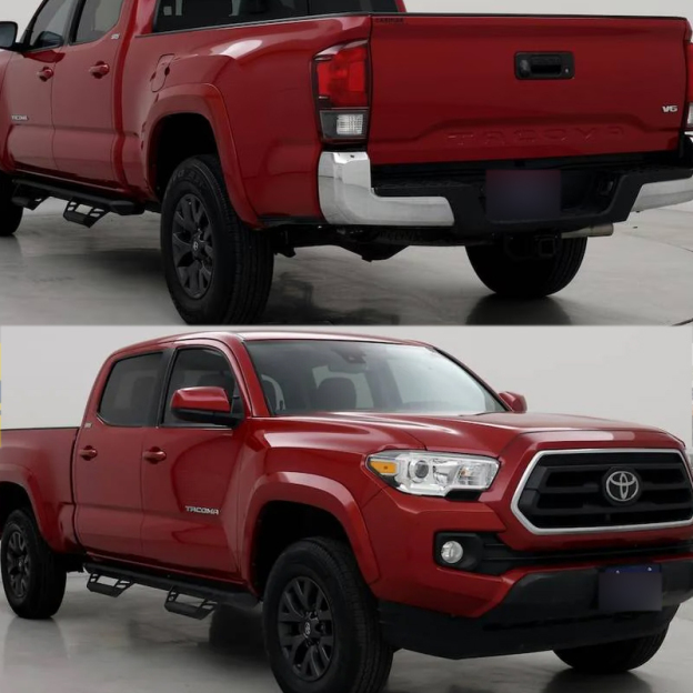 6PCS 2016-2023 Tacoma Emblem 3D Badge Letters Kit SR5 V6 4x4 Gloss Chrome Toyota