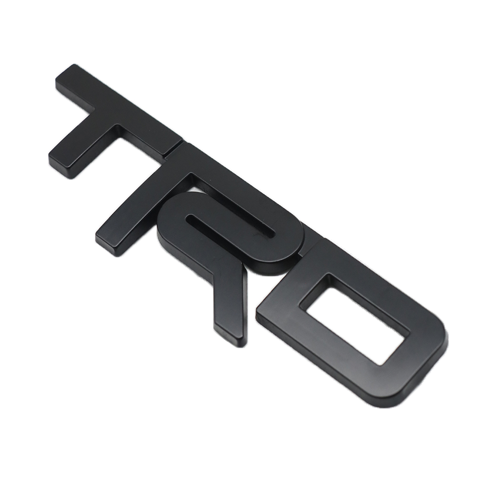1PC TRD Emblem Rear Trunk Fender Side Metal Black Toyota