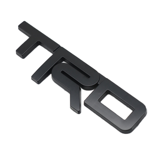 1PC TRD Emblem Rear Trunk Fender Side Metal Black Toyota