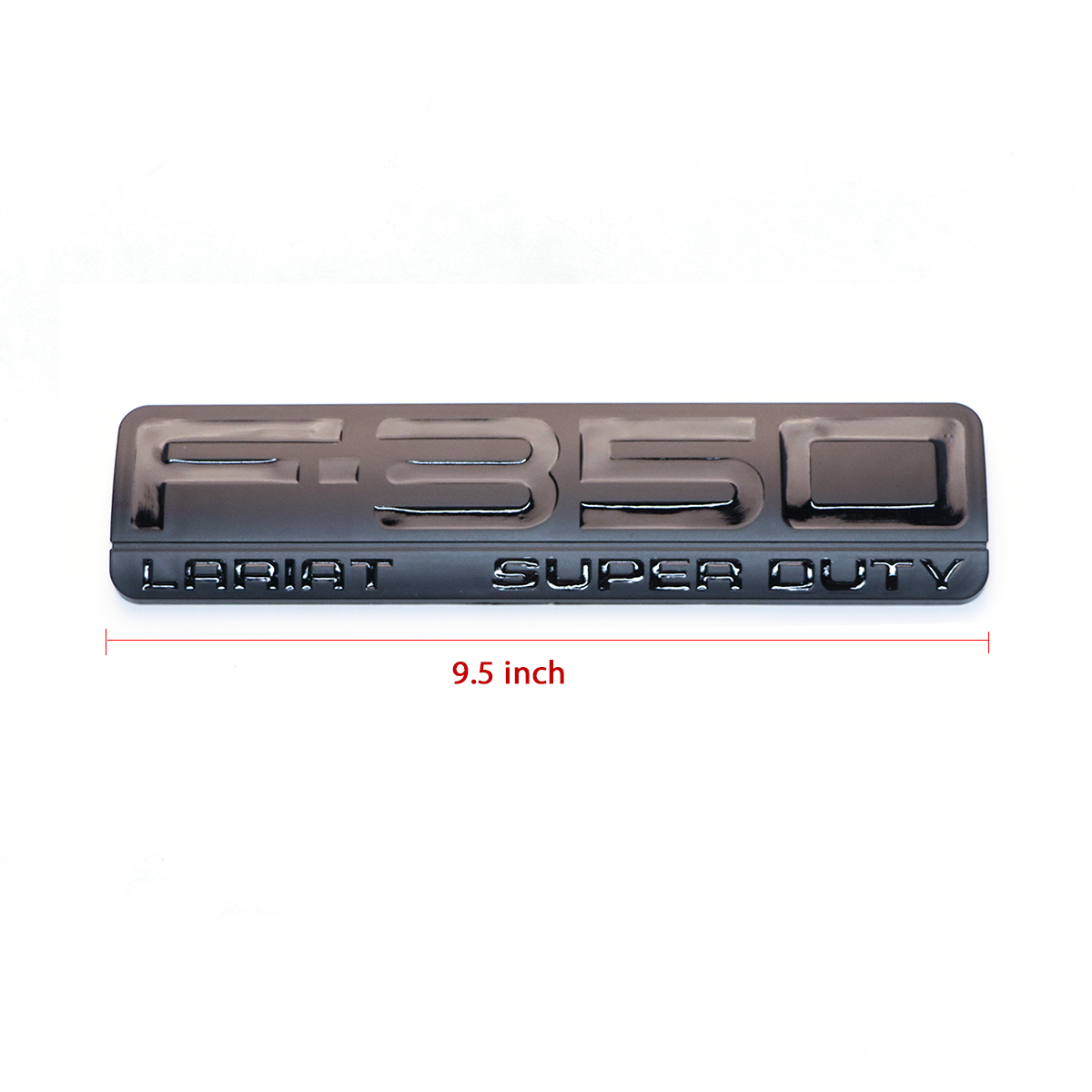 2Pcs 2005-2007 F-350 Lariat Super Duty Fender Badge ABS Black Ford 3D Sticker Decal Nameplate