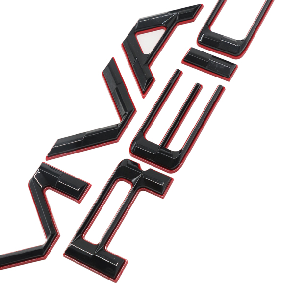 2022-2025 Maverick Rear Tailgate Letters Nameplate ABS Black Red Ford 3D Decal Sticker