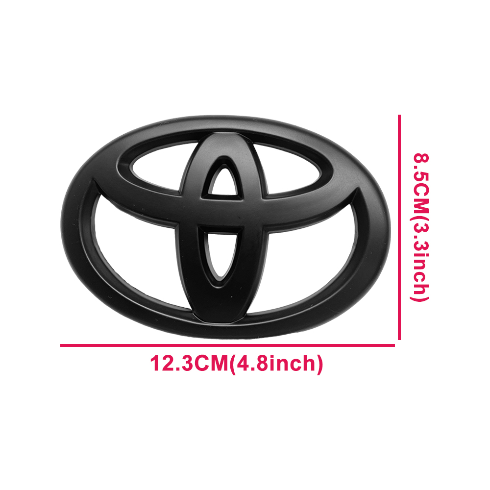 3PCS 2018-2024 CAMRY XLE Emblem Overlay Matte Black Rear Cover Toyota 