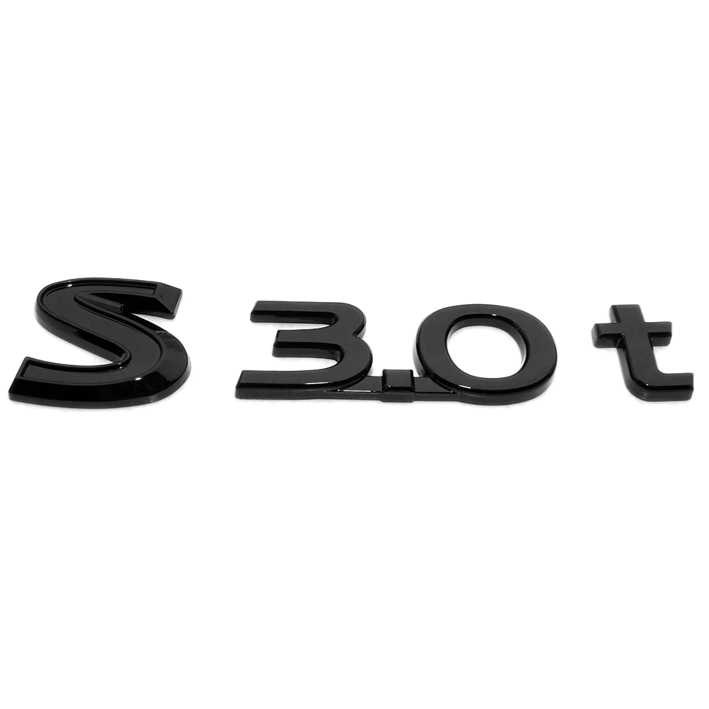 For 1982-2024 Nissan 1990-2024 Infiniti S3.0t ABS Left or Right Liftgate Letter Nameplate Gloss Black Infiniti 63890-5CH5A