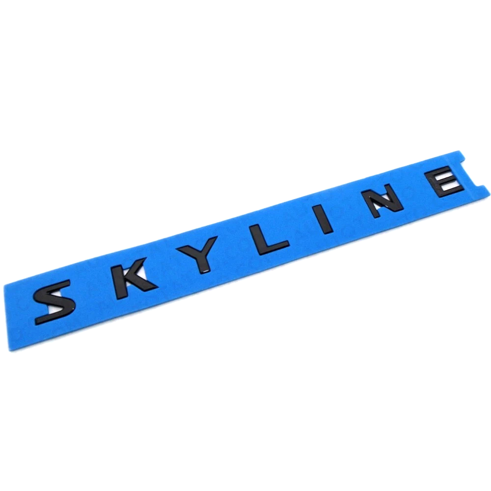 For 1982-2024 Nissan 1990-2024 Infiniti Skyline JDM ABS Rear Trunk Lid Letter Nameplate Gloss Black Infiniti 84895-JL00A