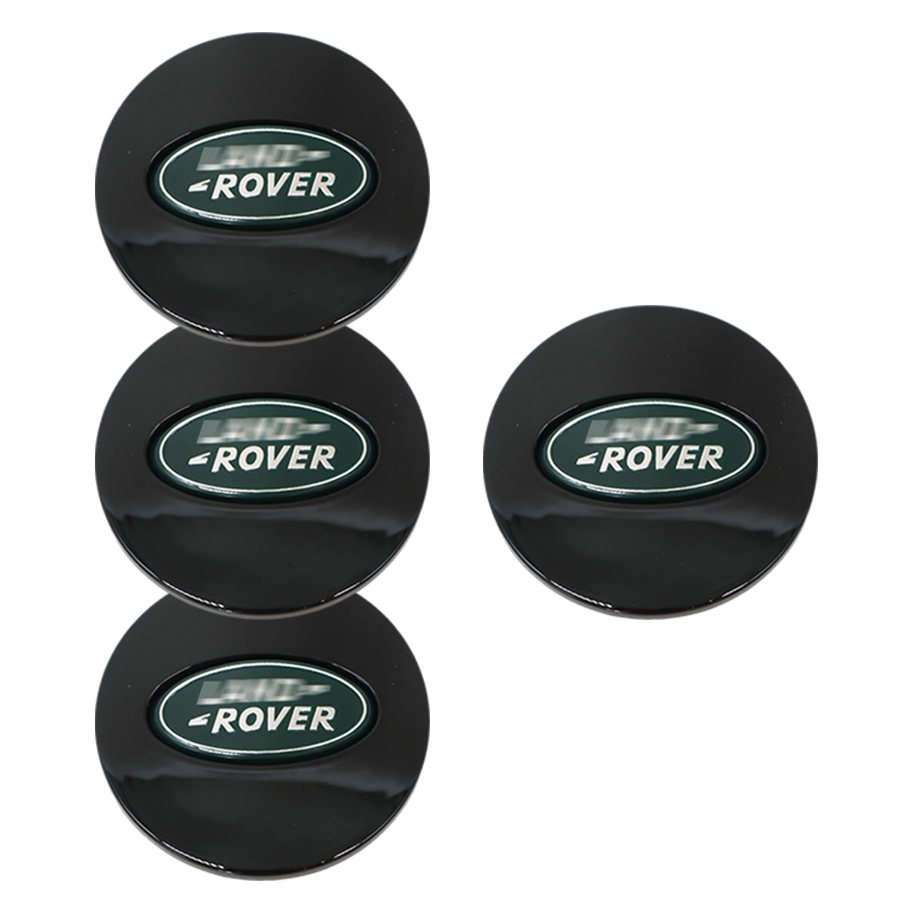 4pcs Range Rover Defender Discovery Freelander Plastic Wheel Center Hub Caps 62mm Black Green Land Rover