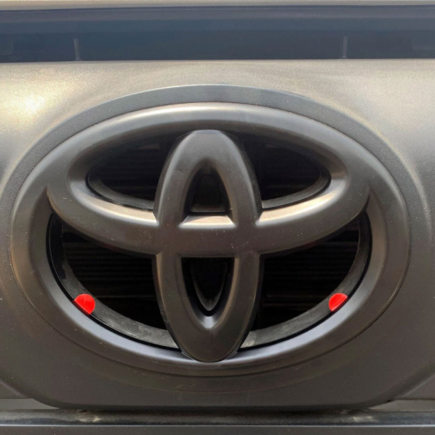 1pc 2022 -2025 Tundra Plastic Front Grille Emblem Overlay Matte Black Toyota PT948-34222-02