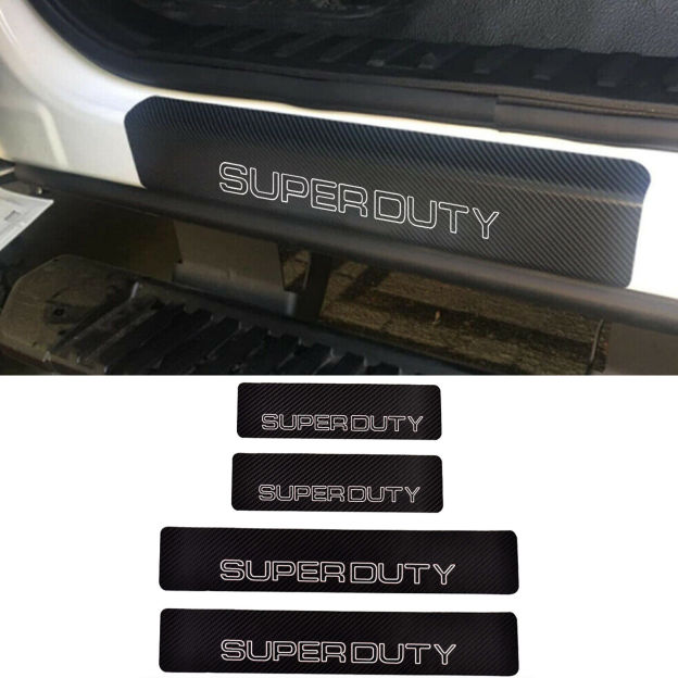   Ford F-250 F-350 Super-Duty Door Sill Scuff Covers Protector Stickers Decals 4PCS SET