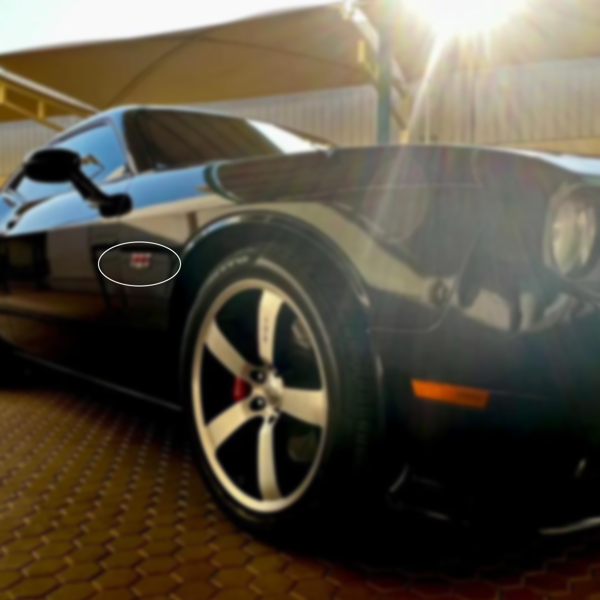 2Pcs SRT Charger Challenger Durango Badge Metal Chrome Black Red Dodge 6.4 Hemi Side Fender