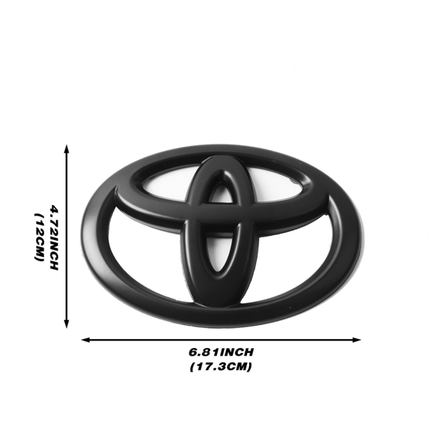 1pc 2007-2013 Tundra Plastic Front Grille Emblem Overlay Matte Black Toyota 75311-0C030