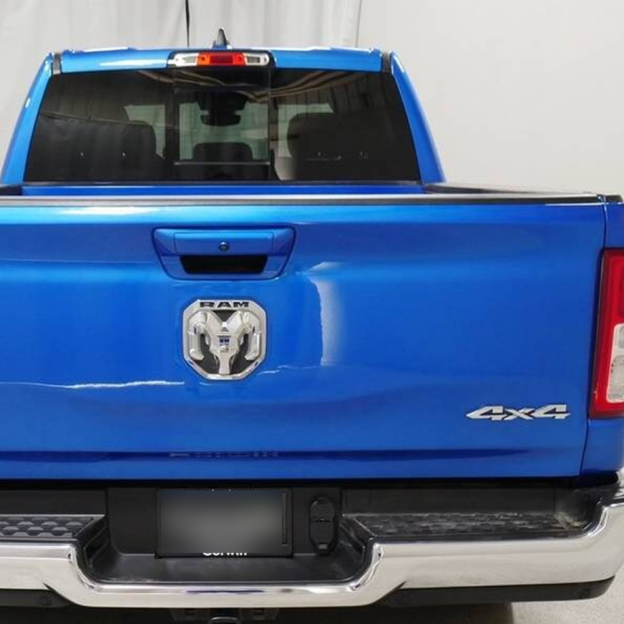 2019-2023 RAM 1500 2500 3500 ABS Rear Tailgate Rams Head Emblem Silver Black Dodge 68276332AA