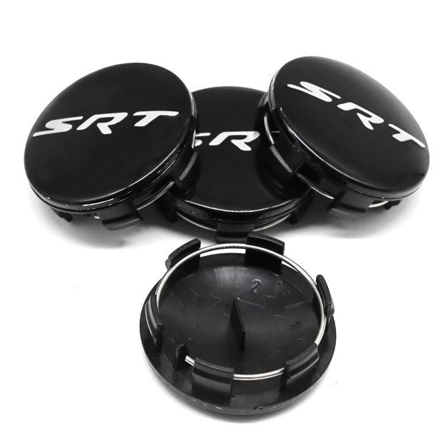 4PCS 2011-2023 Charger Challenger Durango Grand Cherokee SRT Wheel Center Caps 63mm Gloss Black Dodge 5QW99RXFAA