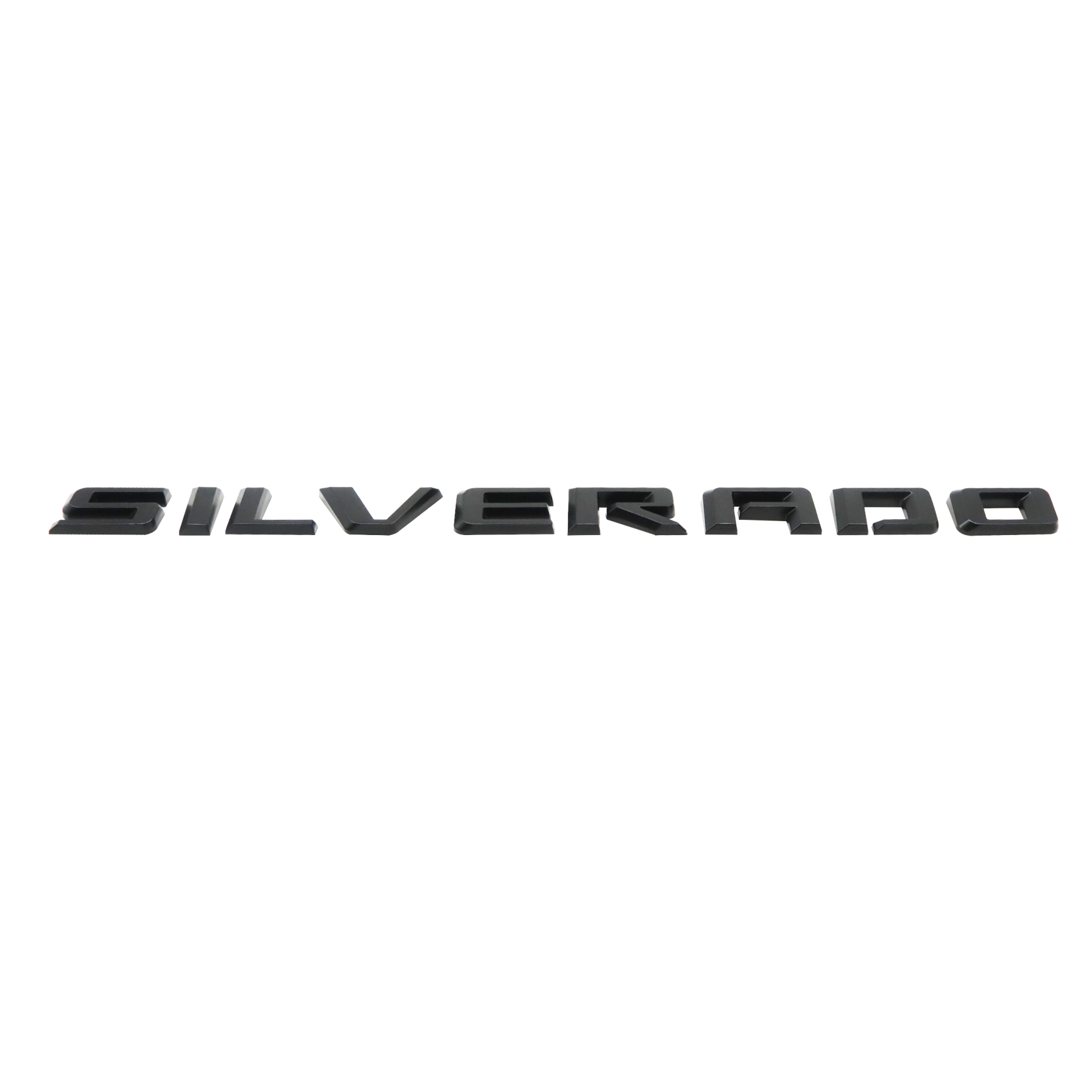 1pcs 2019-2025 Silverado 1500 2500 Plastic Door Fender Letters Matte Black Chevrolet 23400409