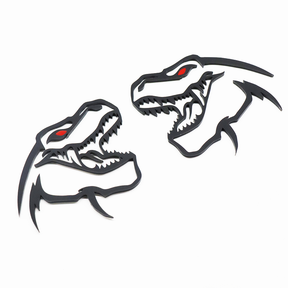 Universal RAM 1500 2500 3500 T-REX Dinosaur Head Black Badge Dodge