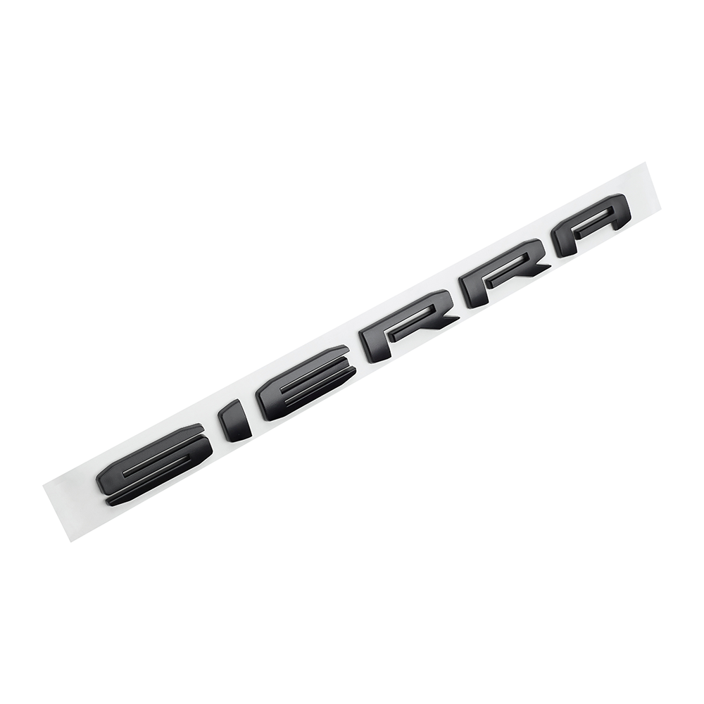 1Pc 2019-2021 Sierra 2500 HD ABS Plastics Letter Gloss Black GMC