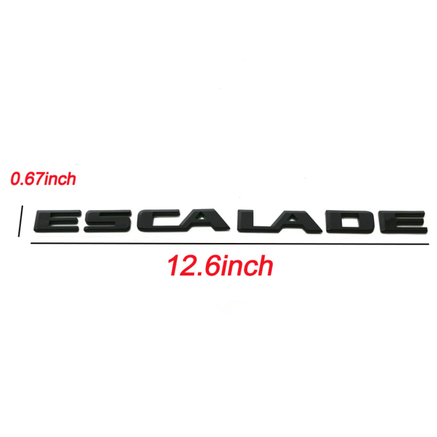 1PC 2015-2022 Escalade Plastic Rear Liftgate Letter Gloss Black Cadillac 86543262 23440294