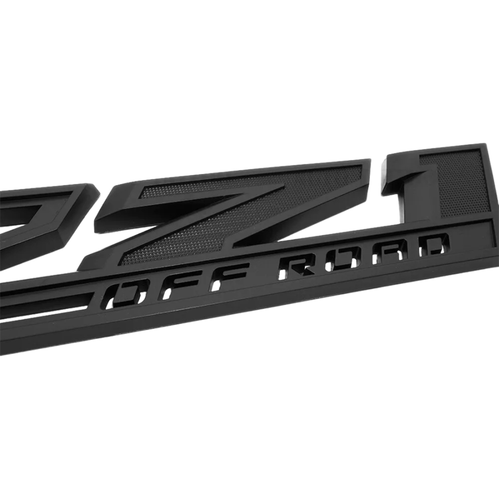 2PCS 2019-2025 Silverado Z71 Plastic Z71 Off Road Door Side Fender Letter Chevrolet 84557549