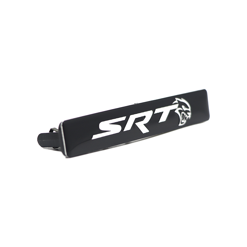 2015-2017 Charger ABS SRT Hellcat Dash Badge Black Chrome Dodge 68270827AA Devilcat Decal Nameplate