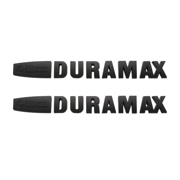 2Pcs 2015-2020 Silverado Sierra Plastics Allison Duramax Fender Letter Matte Black Chevrolet 22812931