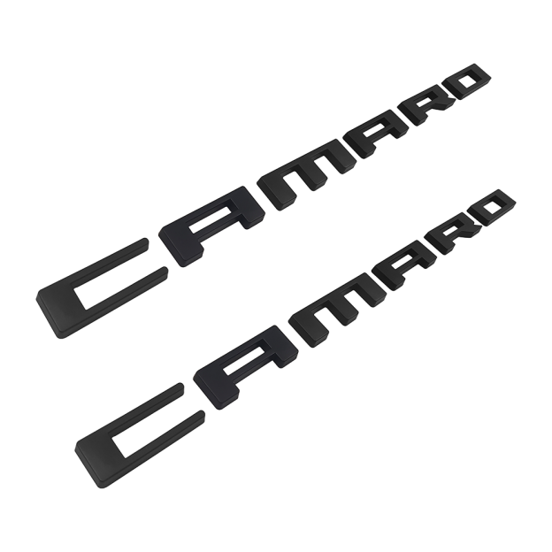 2PcS 2010-2015 Camaro ABS Plastics Letter Matte Black Chevrolet 
