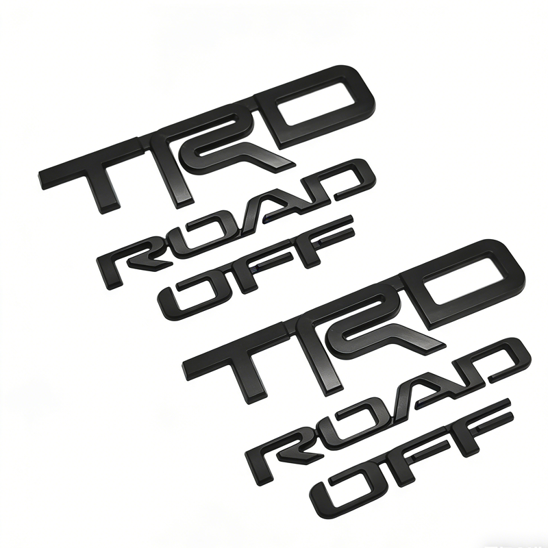 2PCS 4RUNNER ABS Off Road Letter Left & Right Side Quarter Matte Black Toyota PT413-0C230-02