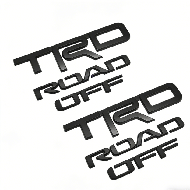 2PCS 4RUNNER ABS Off Road Letter Left & Right Side Quarter Matte Black Toyota PT413-0C230-02