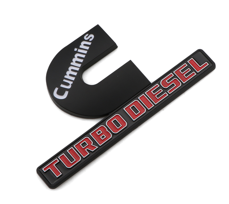 5Pcs 2013-2018 RAM 2500 Letter Set ABS Matte Black Red Dodge