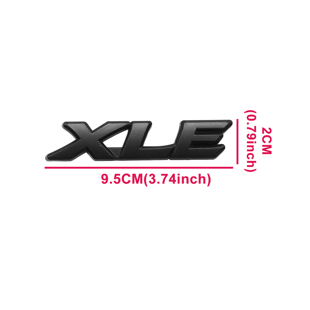 3PCS 2018-2024 CAMRY XLE Emblem Overlay Matte Black Rear Cover Toyota 
