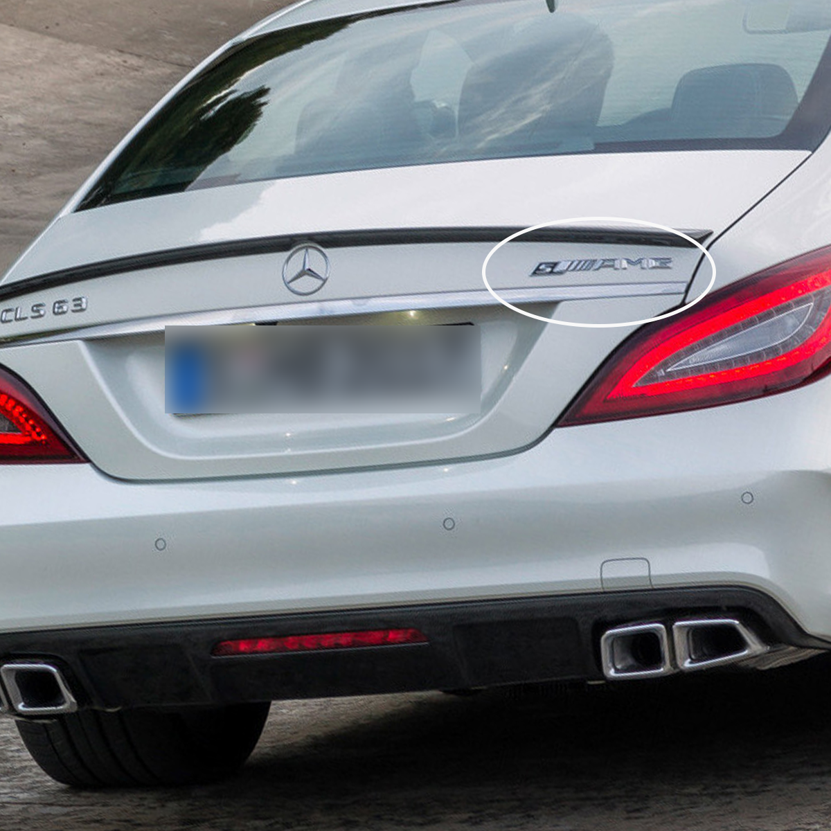 S AMG Tailgate Badge ABS Chrome Black Benz Self-Adhesive Rear Trunk Decal Nameplate