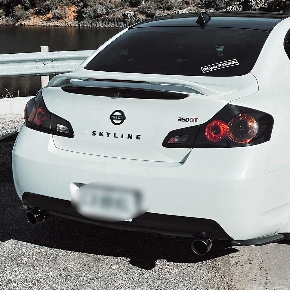 For 1982-2024 Nissan 1990-2024 Infiniti Skyline JDM ABS Rear Trunk Lid Letter Nameplate Gloss Black Infiniti 84895-JL00A
