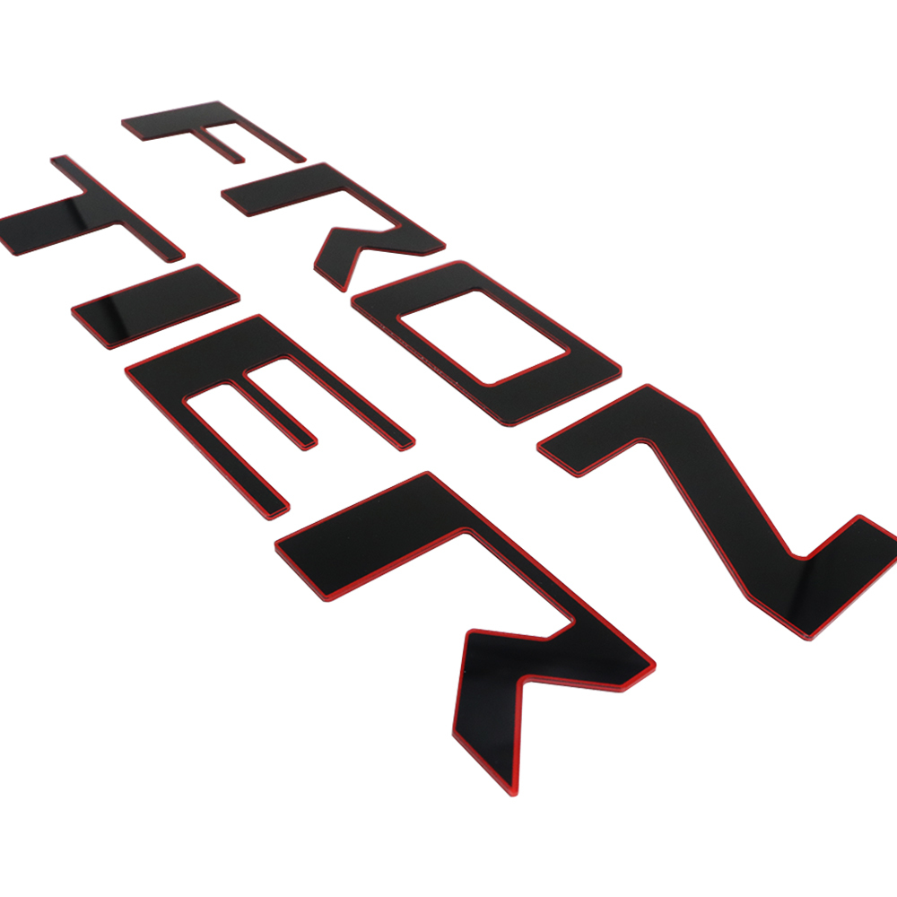 2022-2026 Frontier Acrylic Tailgate Insert Letters Black Red Nissan T99G8-9BU1B