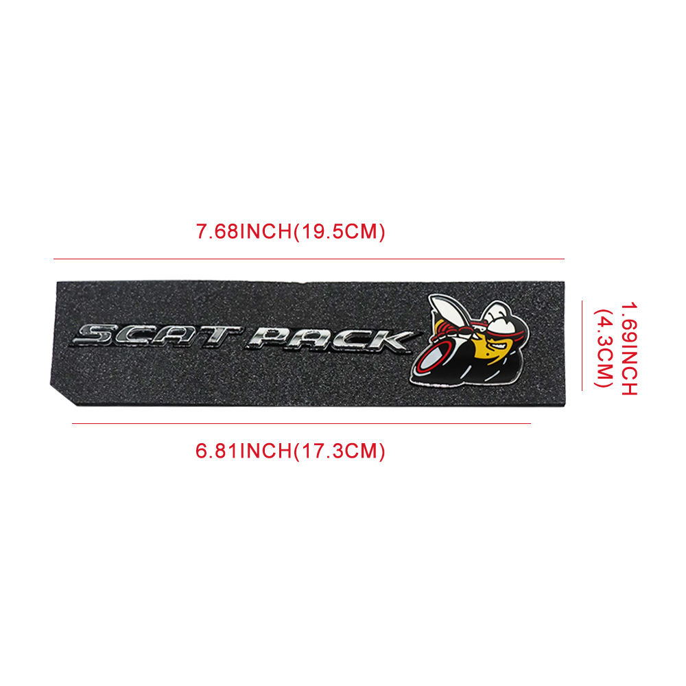 2019-2023 Charger Challenger Hellcat SRT SCAT PACK Bee Rear Trunk Badges Dodge 68633342AA
