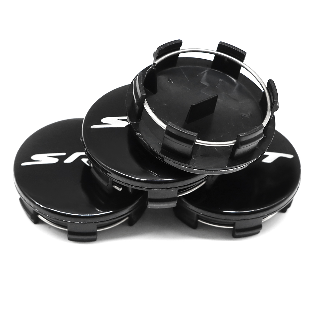 4PCS 2011-2023 Charger Challenger Durango Grand Cherokee SRT Wheel Center Caps 63mm Gloss Black Dodge 5QW99RXFAA
