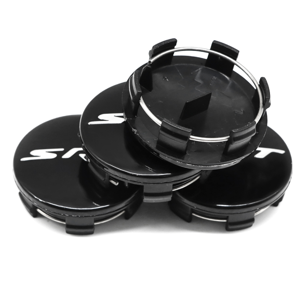 4PCS 2011-2023 Charger Challenger Durango Grand Cherokee SRT Wheel Center Caps 63mm Gloss Black Dodge 5QW99RXFAA