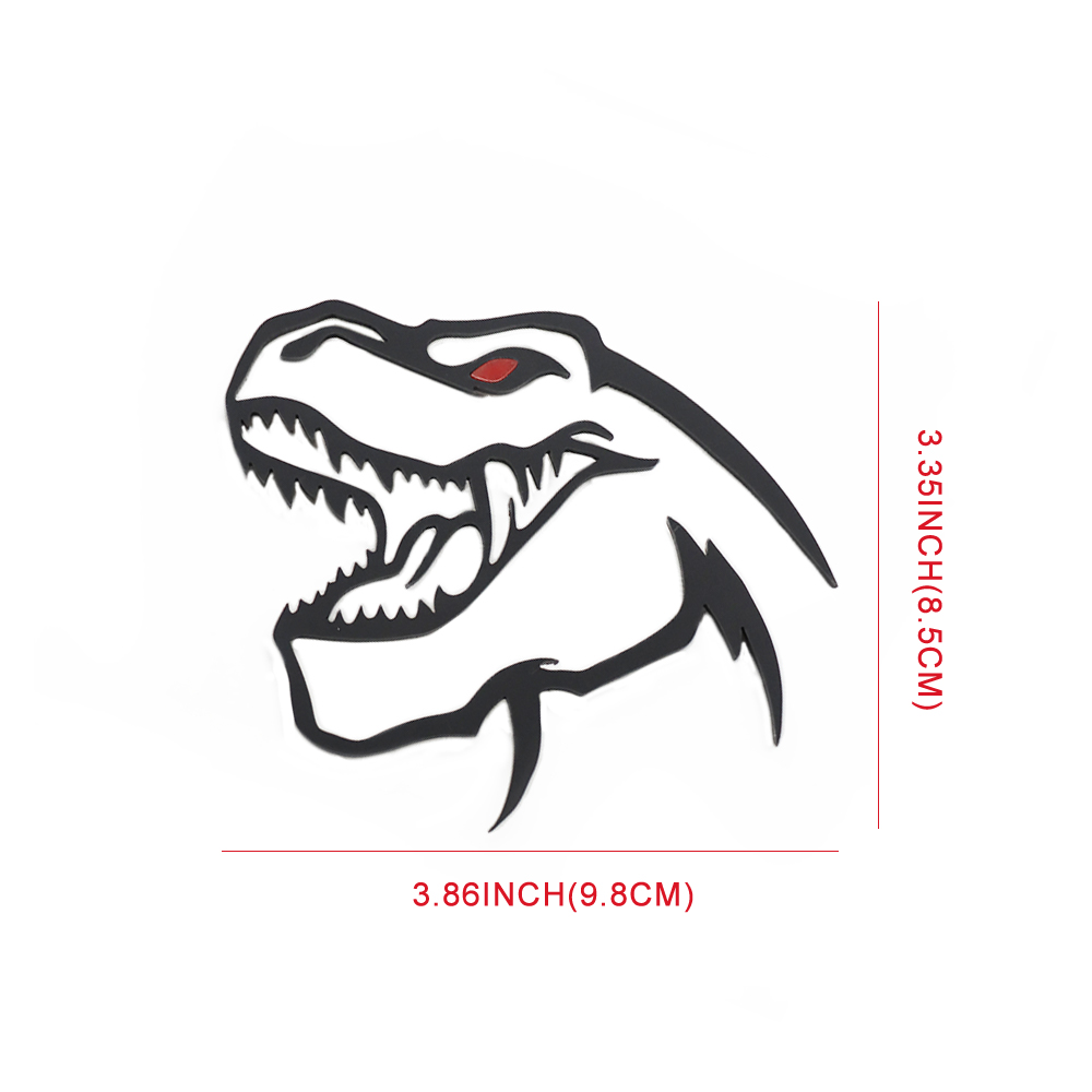 Universal RAM 1500 2500 3500 T-REX Dinosaur Head Black Badge Dodge