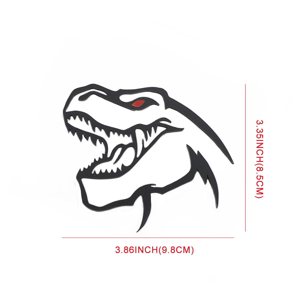Universal RAM 1500 2500 3500 T-REX Dinosaur Head Black Badge Dodge