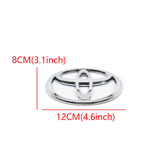 2014-2016 Front 2009-2011 Rear Corolla Front Grille Emblem Chrome Toyota