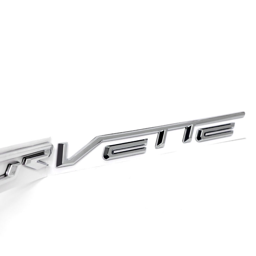 1PC 2014-2019 Corvette C7 R Z06 Plastic Rear Bumper 3D Letters Chrome Chevrolet 23465587