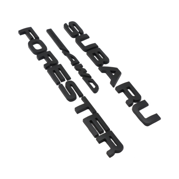 Forester Plastic Door Liftgate Trunk Letters Matte Black Subaru 